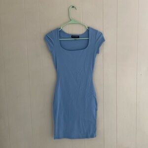 Baby blue bodycon dress